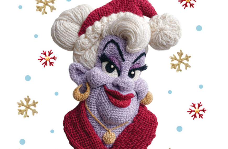 URSULA PRINCESA DISNEY CROCHET NAVIDEÑO PNG ALTA CALIDAD