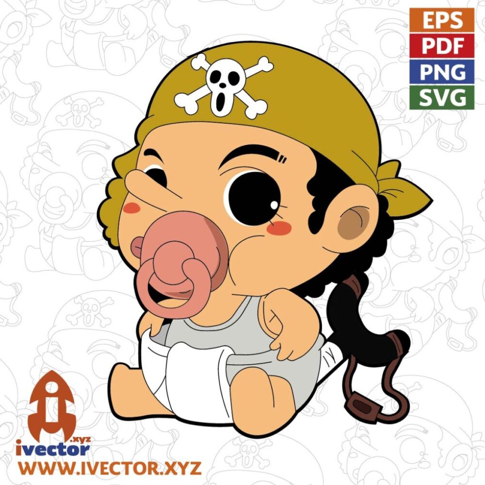 one piece vectores bebes
