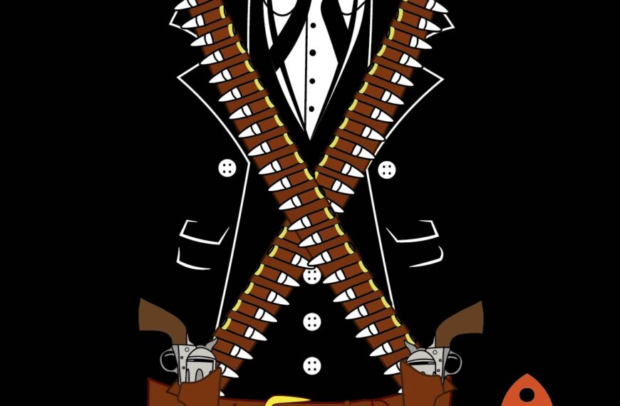 VECTOR BANDIDO PISTOLERO EPS PDF VECTOR EDITABLE MEXICANO