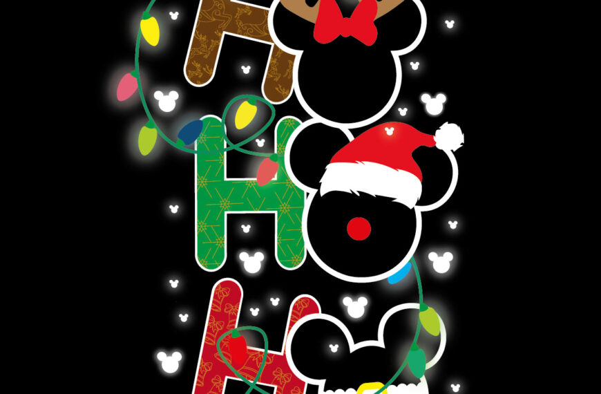 VECTOR MICKEY MOUSE HO HO HO NAVIDEÑO