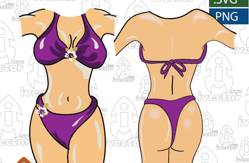 VECTOR TRAJE DE BAÑO PARA BATA EDITABLE EPS PDF