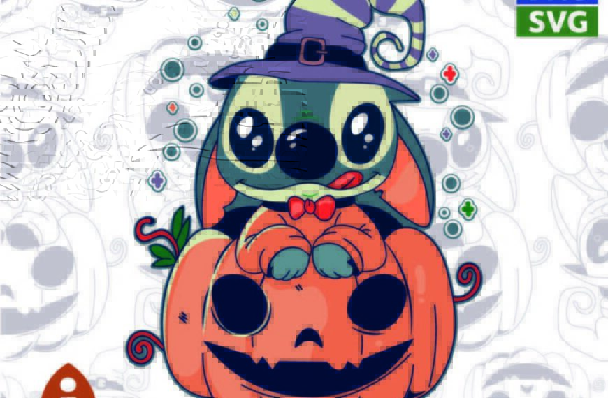 VECTOR CALABAZA STITCH EPS PDF HALLOWEEN