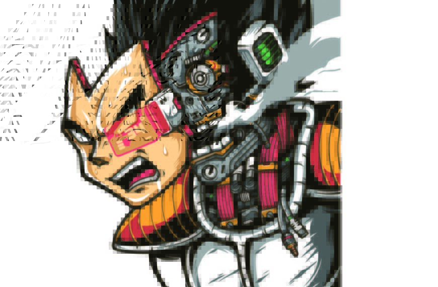 VEGETA ROBOT DRAGON BALL EPS PDF VECTOR