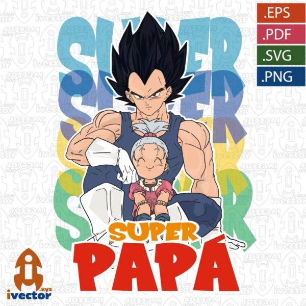 VEGETA-SUPER-PAPA-DRAGON-BALL-VECTOR-EDITABLE-01-600x600 Papá es tan valiente ... vector Mario Bros Eps PDF