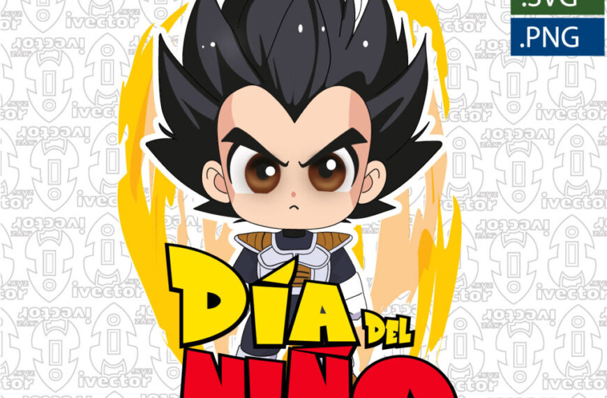 VEGUETA DRAGON BALL DIA DEL NIÑO VECTOR