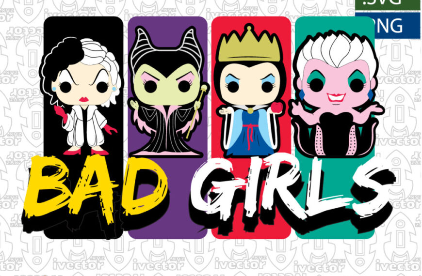 VILLANAS BAD GIRLS DISNEY EDITABLE