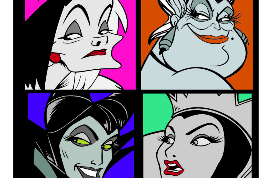 CRUELLA DE VIL, URSULA, BRUJAS MALVADAS PRINCESAS DISNEY VECTOR EPS PDF