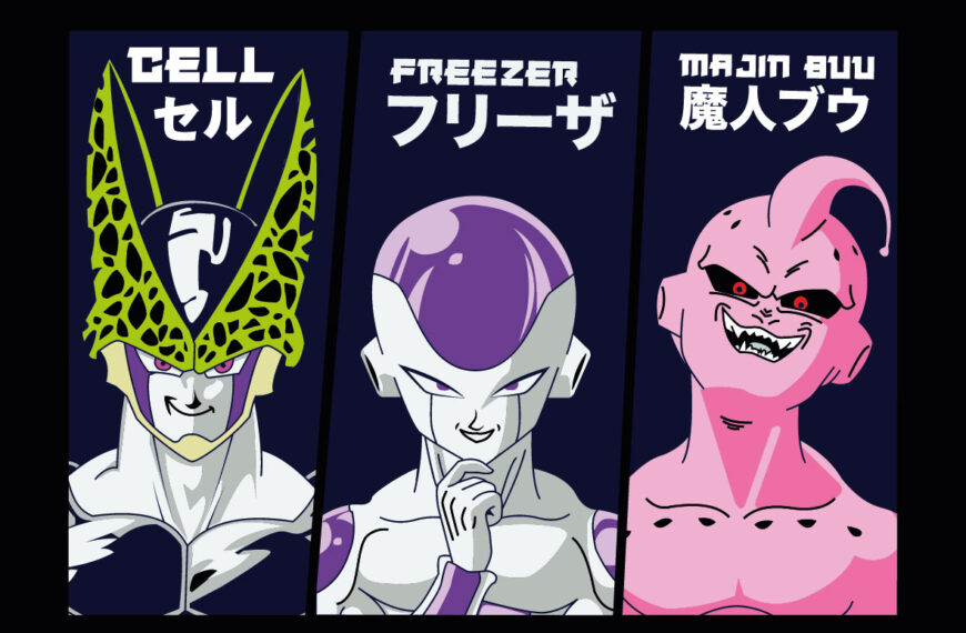 VILLANOS DRAGON BALL Z VECTOR EPS PDF EDITABLE