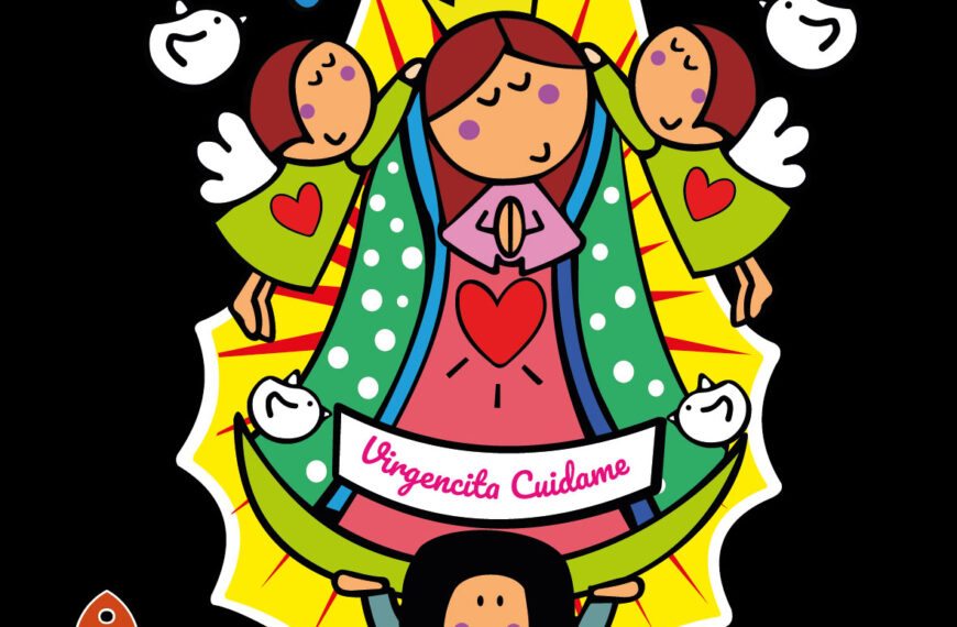 VIRGEN CUIDAME VECTOR EDITABLE EPS PDF COLORES