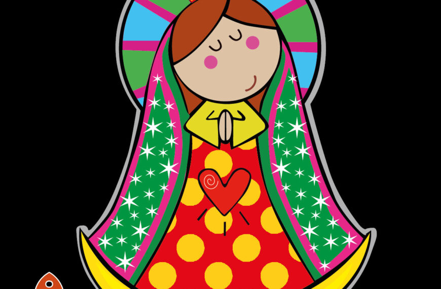 VIRGEN DE GUADALUPE CIRCULOS VECTOR EDITABLE EPS PDF