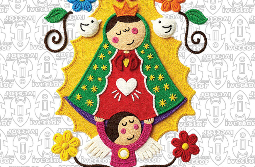 VIRGEN DE GUADALUPE CROCHET PNG ALTA CALIDAD