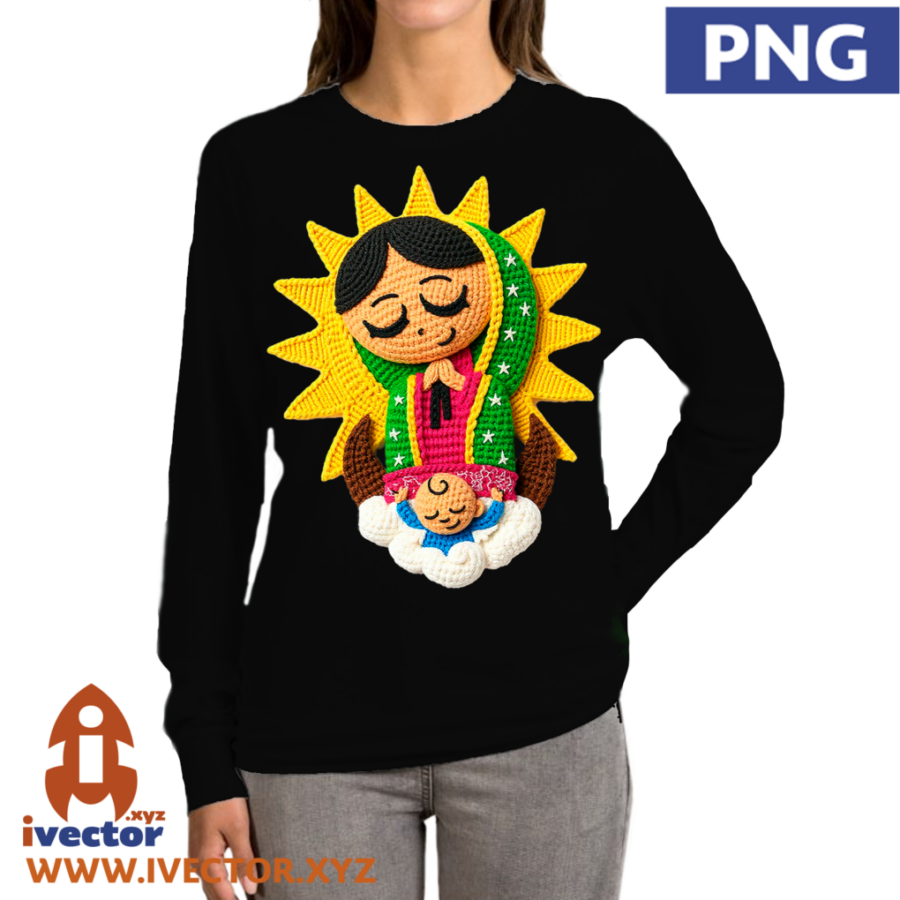 VIRGEN-DE-GUADALUPE-DISENO-LINDO-EDITABLE-PNG-ALTA-CALIDAD-P3 GUADALUPANA BORDADO CROCHET