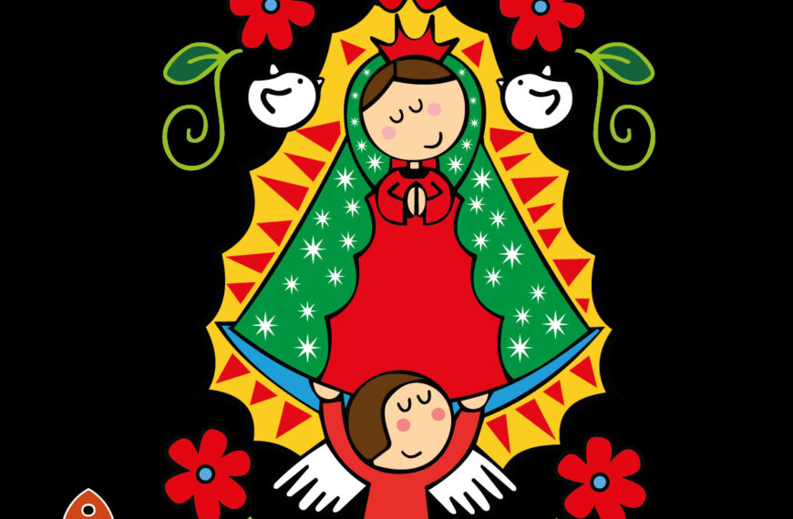 VIRGEN DE GUADALUPE OJITOS CERRADOS VECTOR EDITABLE EPS