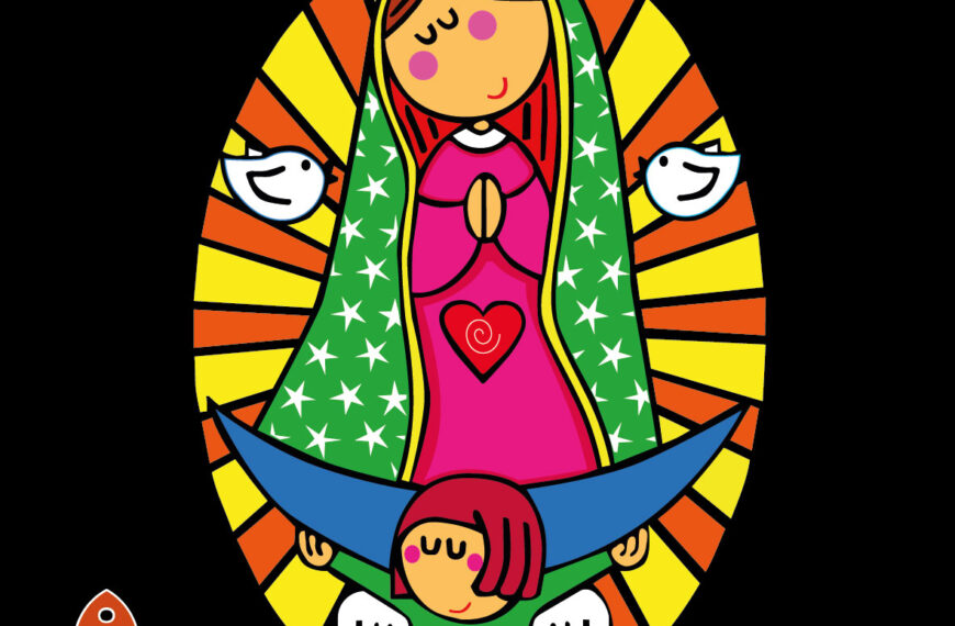 VIRGEN DE GUADALUPE PALOMAS ANGEL VECTOR EPS PDF EDITABLE