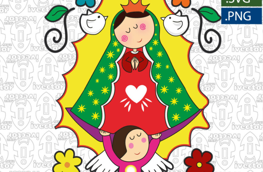 VIRGEN DE GUADALUPE VECTOR EDITABLE EPS PDF