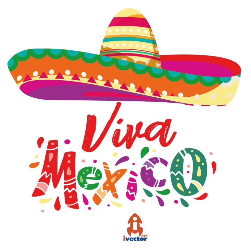VIVA MEXICO SOMBRERO MARIACHI VECTOR EPS PDF