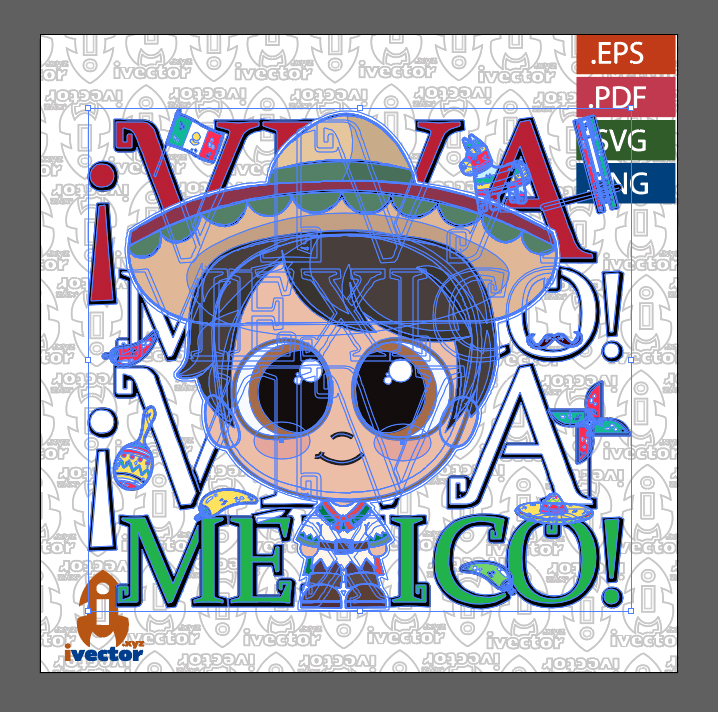 VIVIA-MEXICO-MUNECO-VECTOR-EDITABLE2 VIVA MEXICO MUÑECO VECTOR EDITABLE