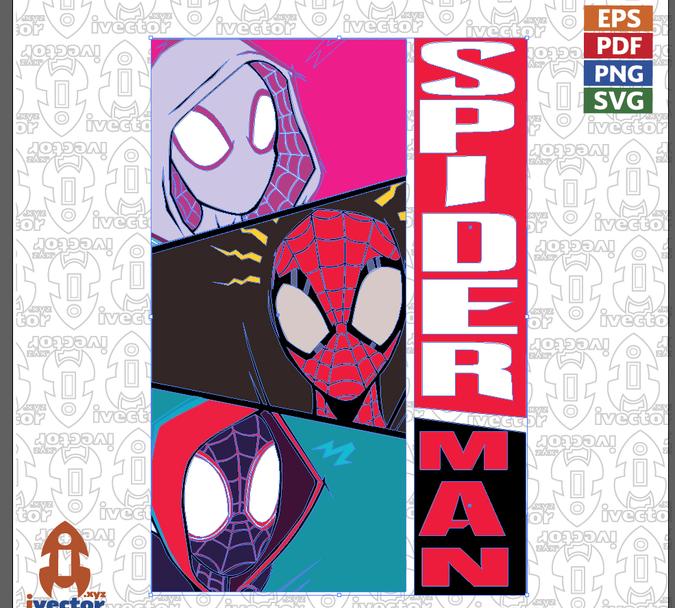 Vector-Superheroe-Aracnido-para-Personalizacion_Mesa-de-trabajo-2 Vector Superhéroe Arácnido para Personalización – Archivo SVG, PNG, EPS y PDF