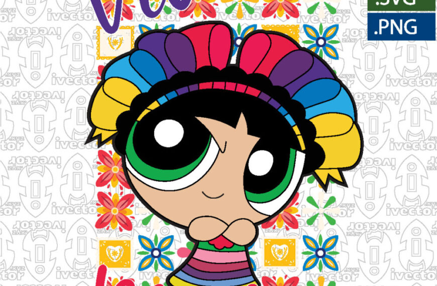 Viva México – Colorful Mexican Girl Vector Desig
