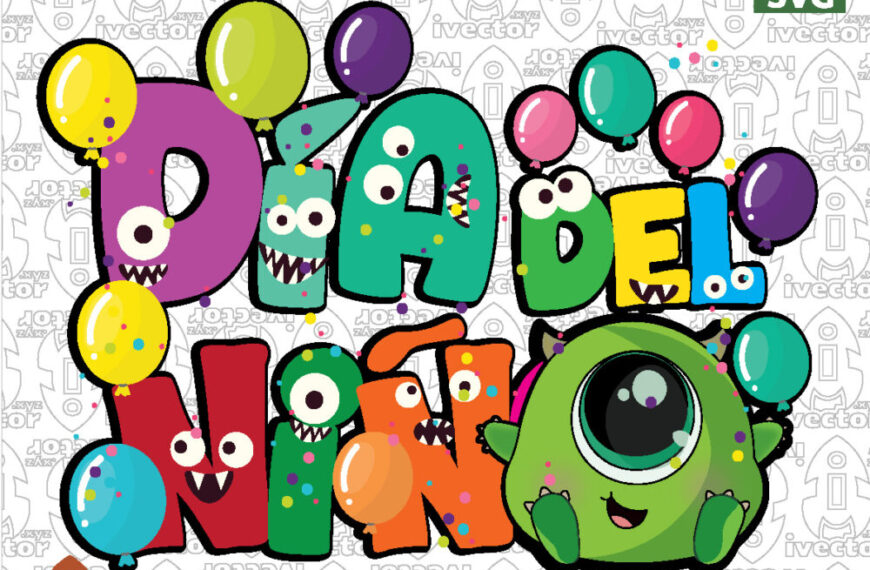 Monstruo Verde Kawaii para Día del Niño Vector – Diseño Infantil para Sublimación y Manualidades