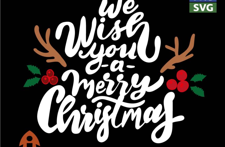 WE WISH YOU A MERRY CHRISTMAS VECTOR EPS PDF EDITABLE