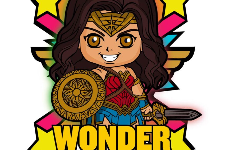 WONDER WOMAN VECTOR CUMPLEAÑOS PDF EPS DC COMICS