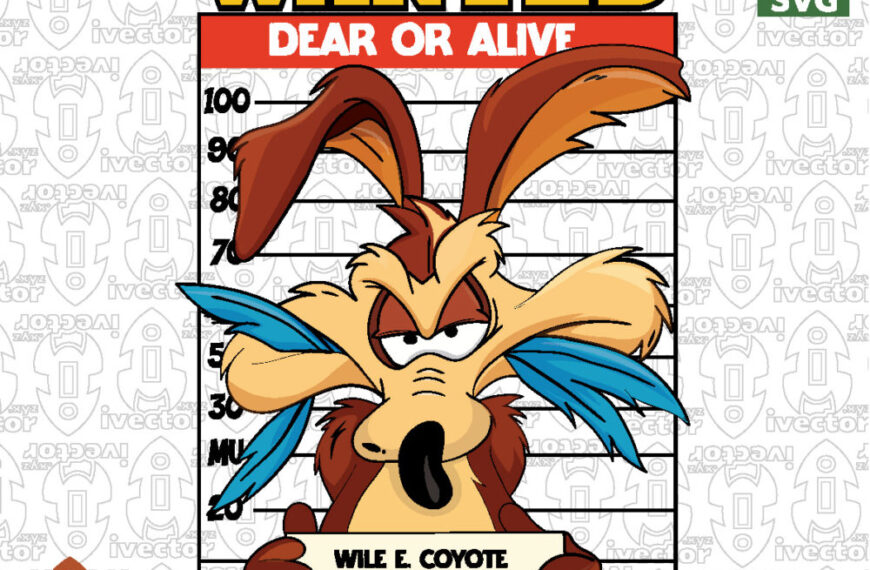 “Wild Coyote Wanted Poster – Funny Western Vector Design”