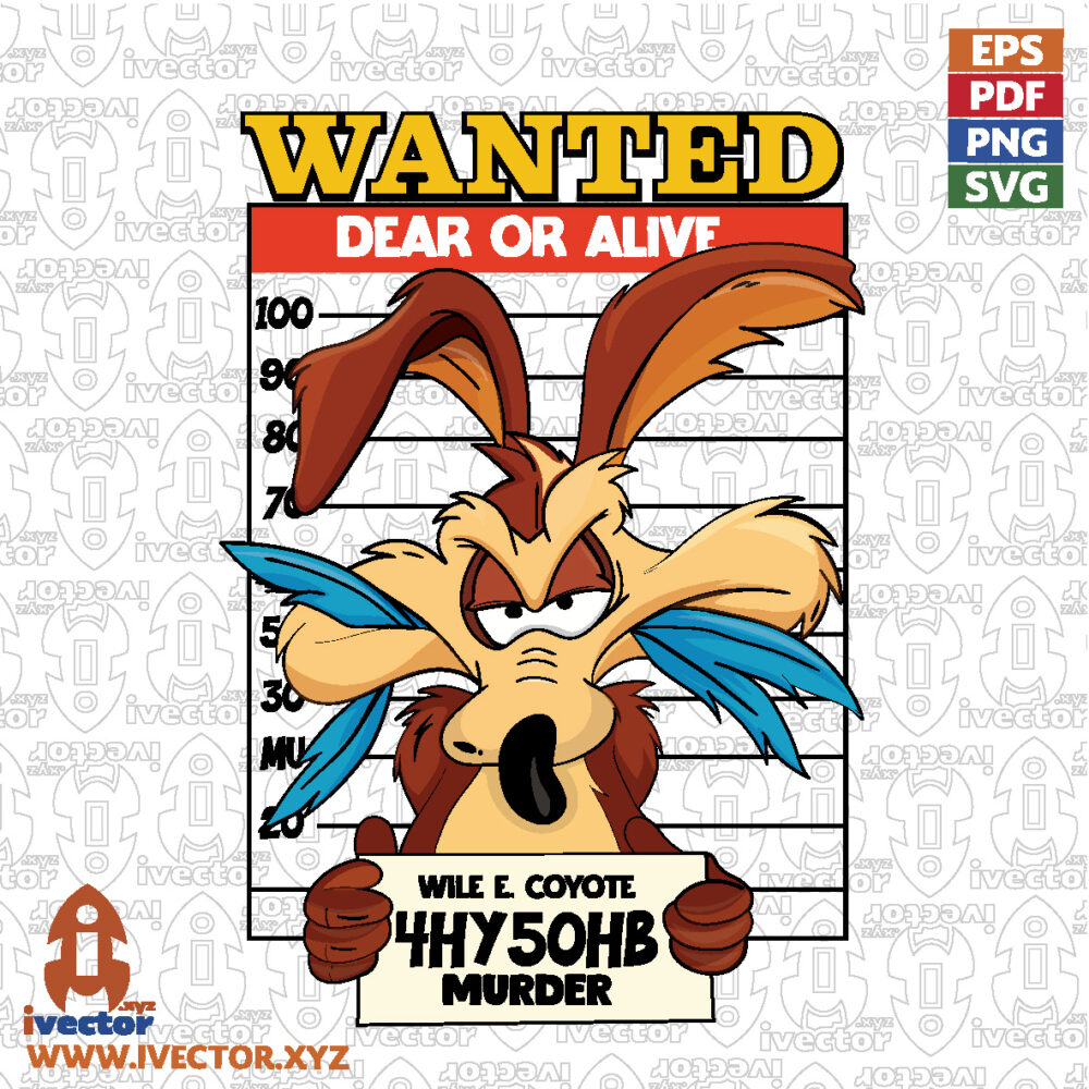Wanted-Dead-or-Alive-Coyote-–-Funny-Western-Vector-Design_Mesa-de-trabajo-1 VECTORES Y RECURSOS