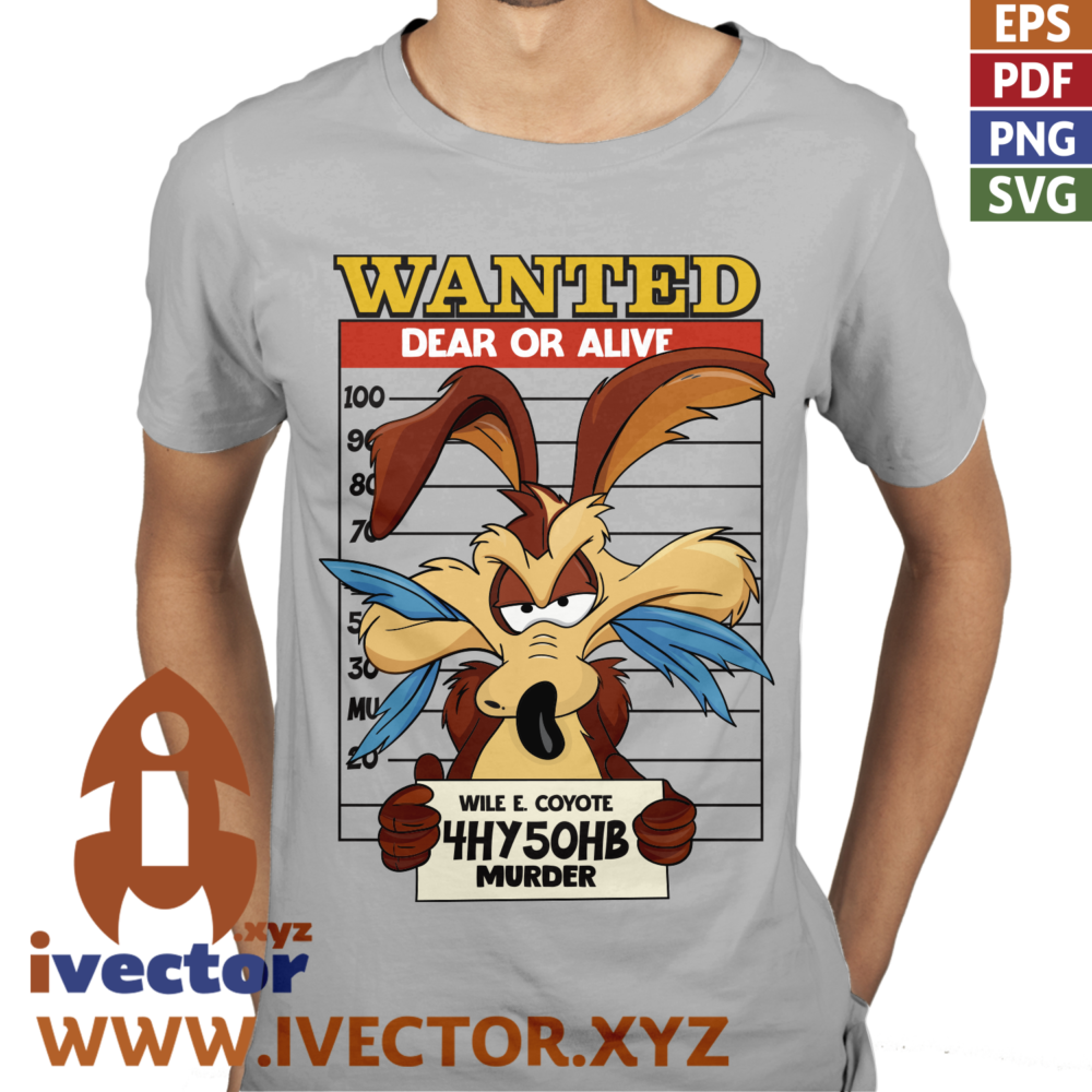 Wanted-Dead-or-Alive-Coyote-–-Funny-Western-Vector-Design_P3 “Wild Coyote Wanted Poster – Funny Western Vector Design”