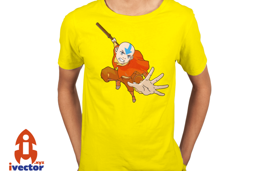 Leyenda Aang Avatar Vector eps