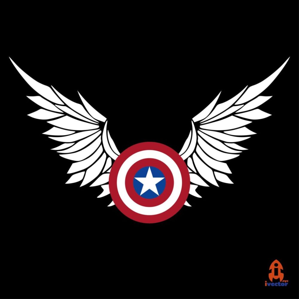 Alas Capitán América vector