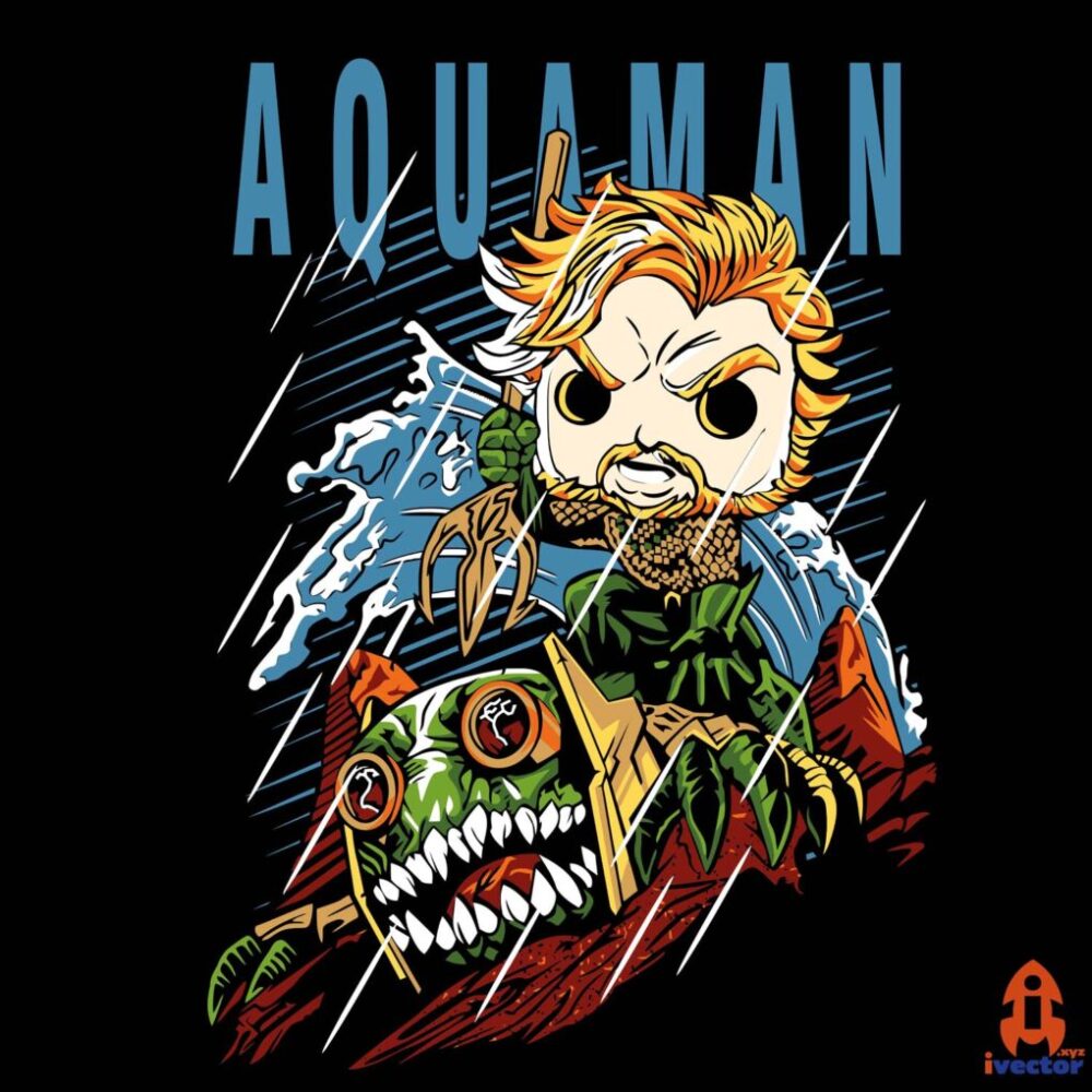Acuaman Funko Vector Editable