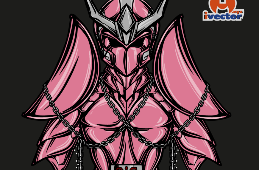 Armadura de Andromeda corte vinil vector Eps PDF