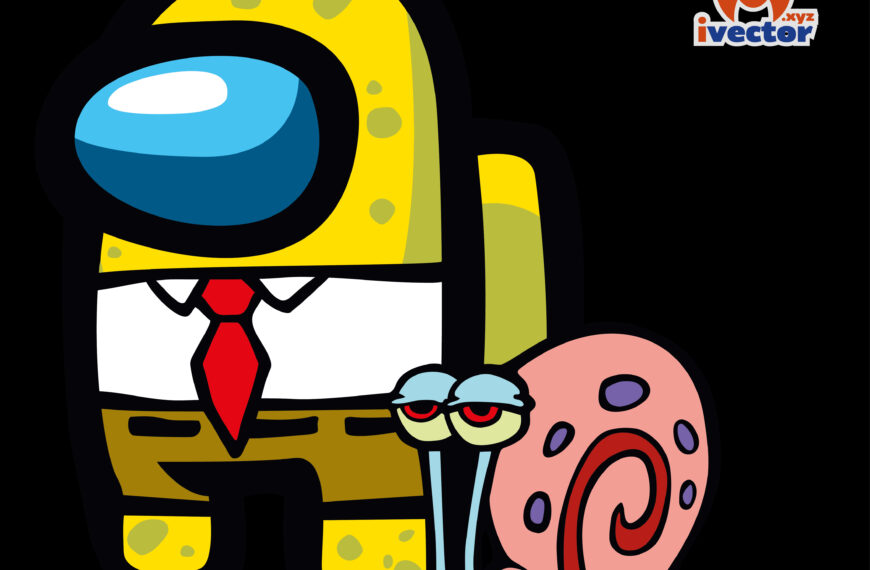 Among US Bob Esponja Vector
