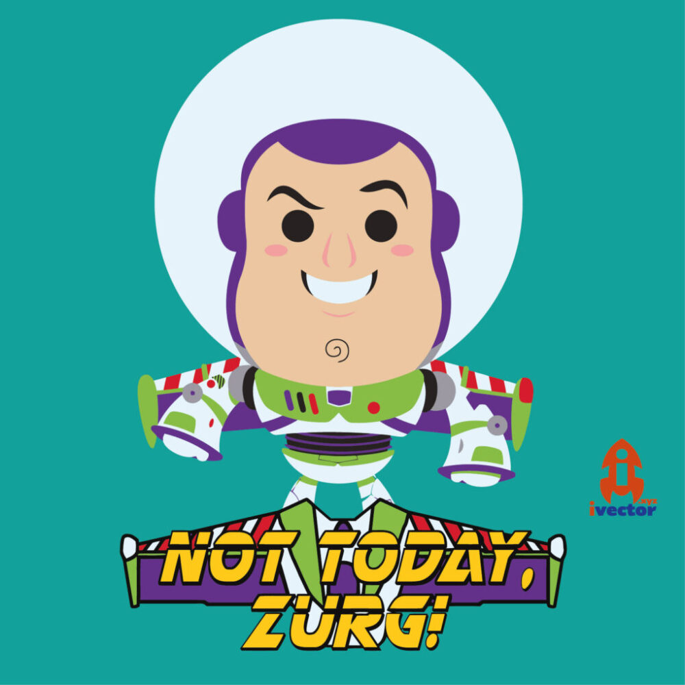 Buzz light year chibi vector
