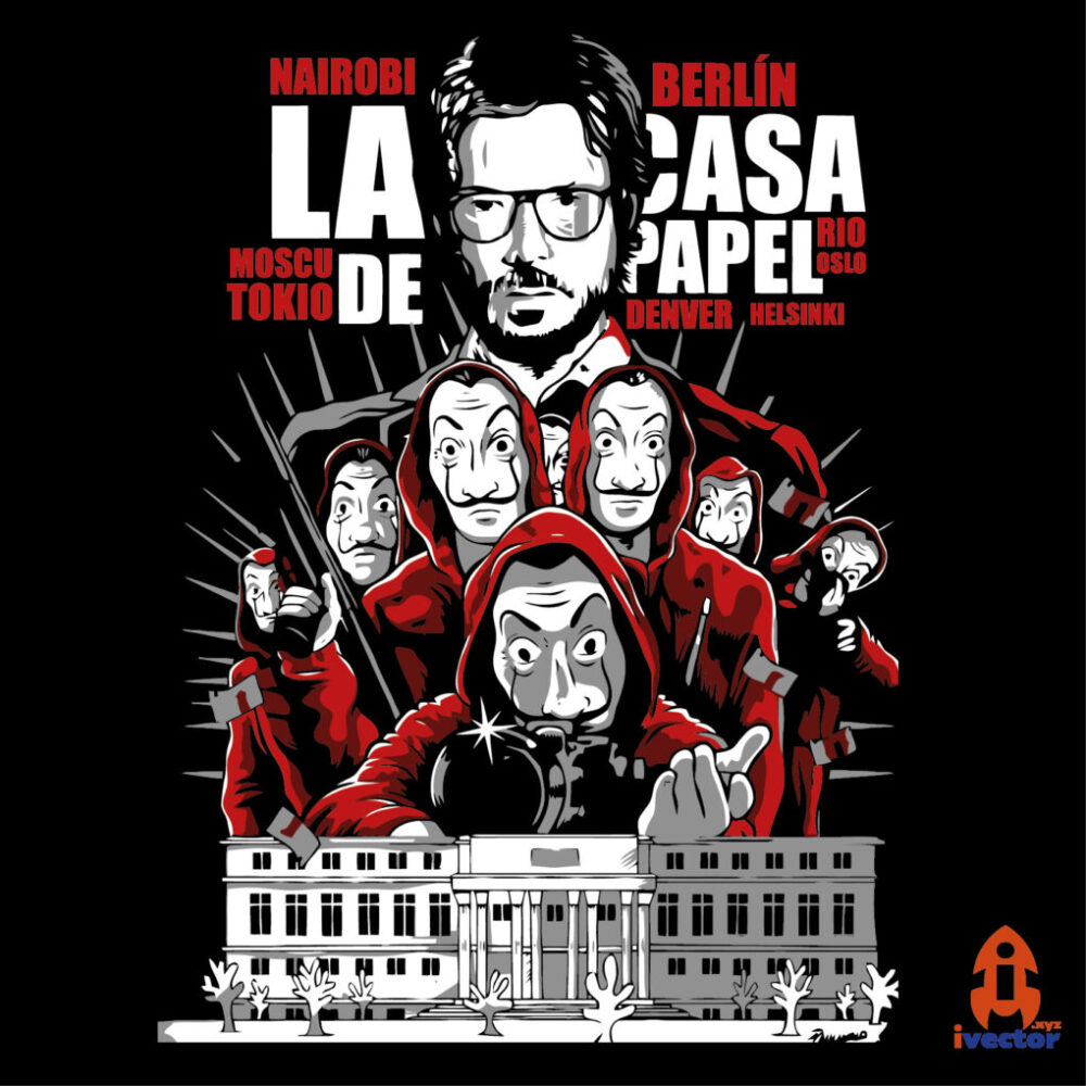 Casa de Papel Poster Vector