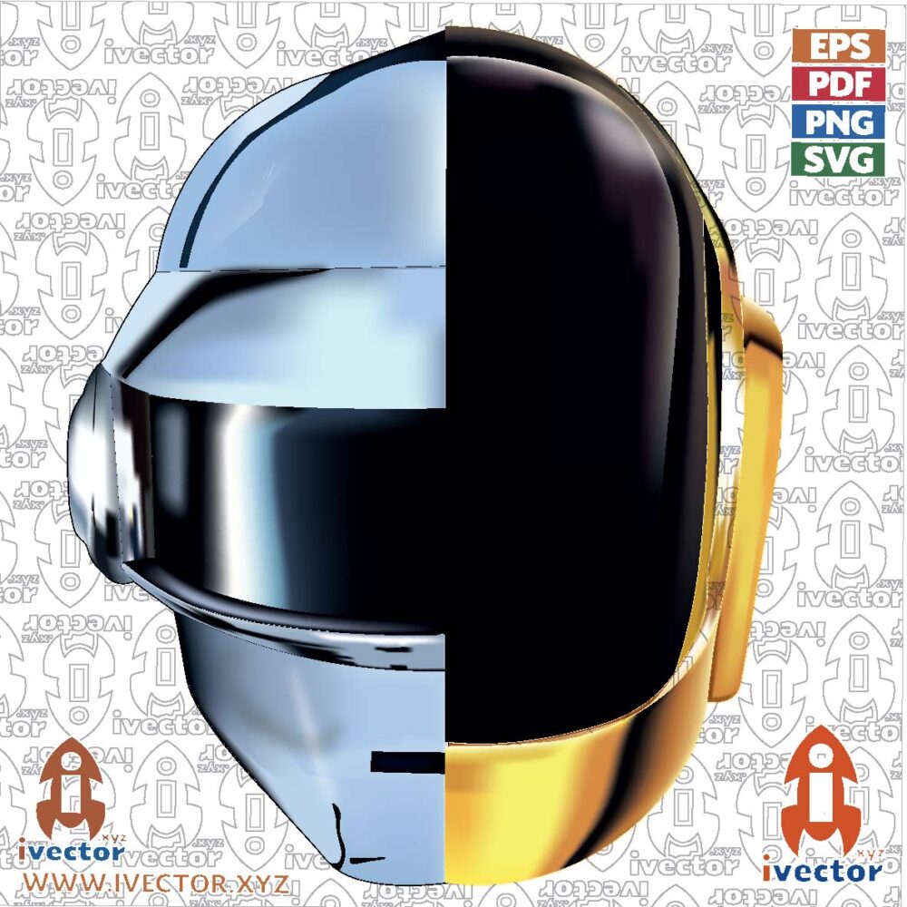 casco-daft-punk-vector-01 VECTORES Y RECURSOS
