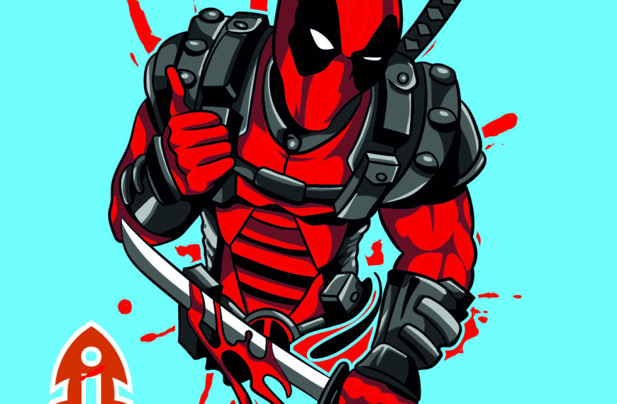 DeadPool Vector Corte vinil Eps Pdf