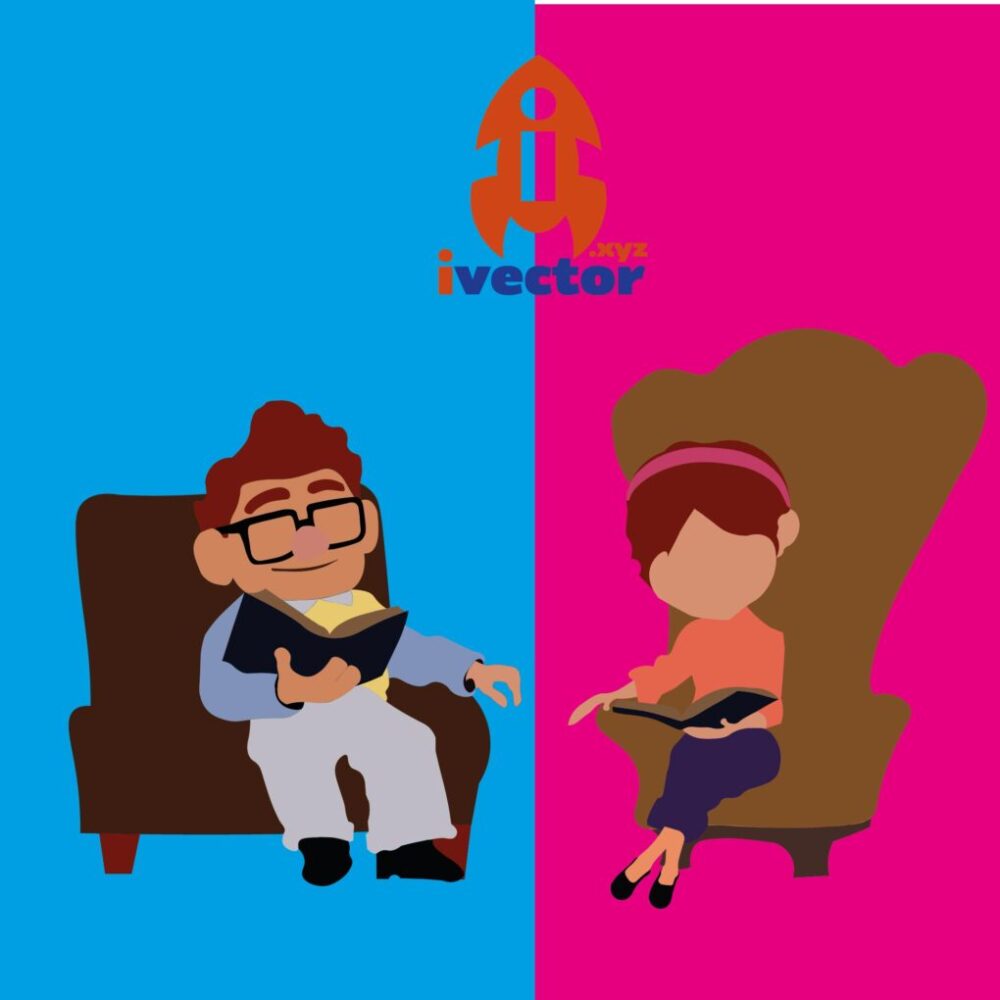 CARL Y ELLIE VECTOR EDITABLE EPS PDF