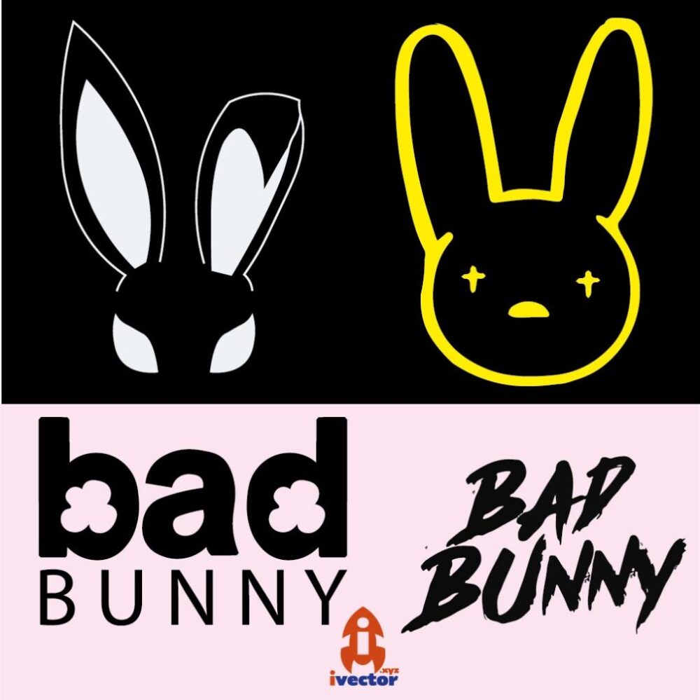 BAD BUNNY LOGO VECTOR EDITABLE EPS PDF
