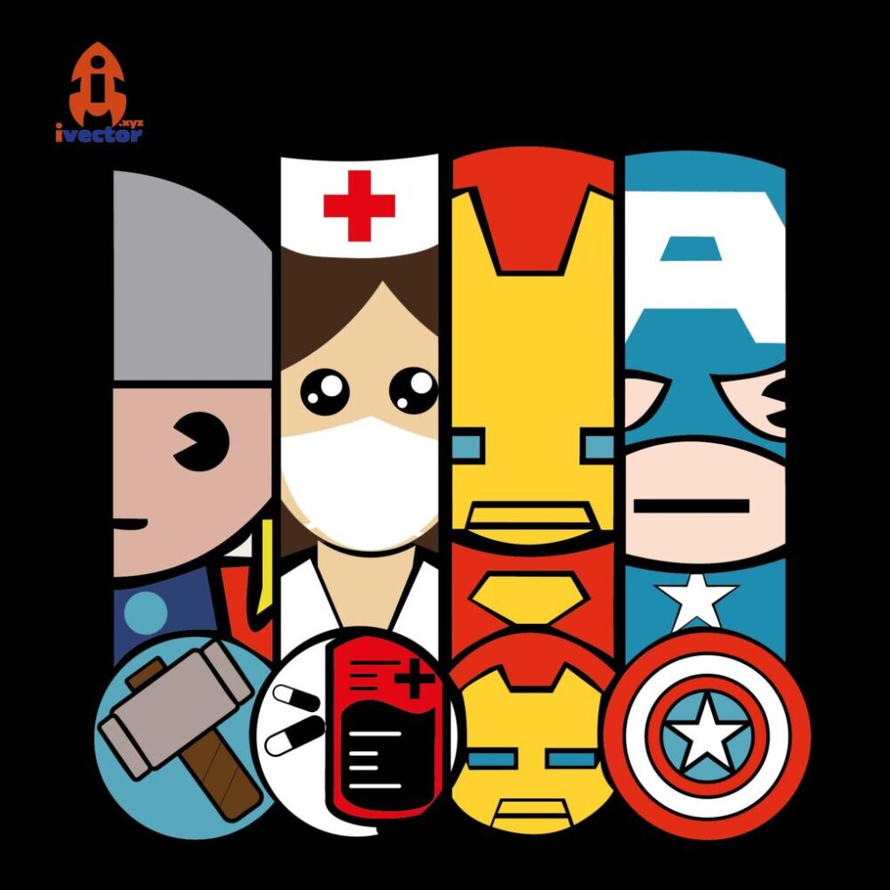 Enfermera Marvel Héroes Vector