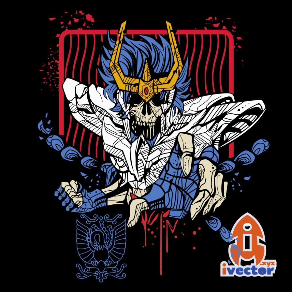 Fenix Calavera Vector | Caballeros del Zodiaco