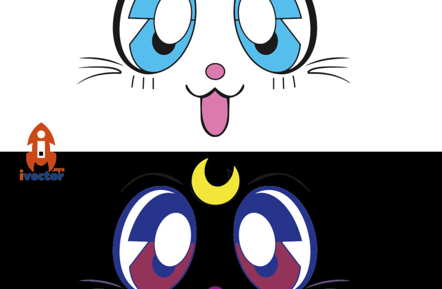 Rostro Gato Sailor Moon Vector Eps Pdf