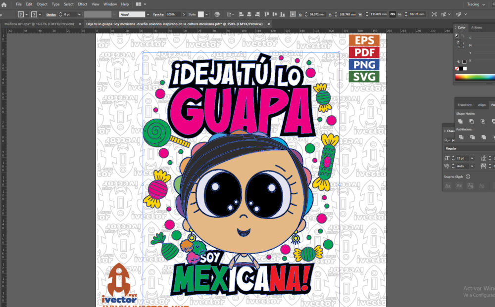 guapa_Mesa-de-trabajo-1_Mesa-de-trabajo-2 ¡Deja tú lo guapa! Soy mexicana: diseño colorido inspirado en la cultura mexicana