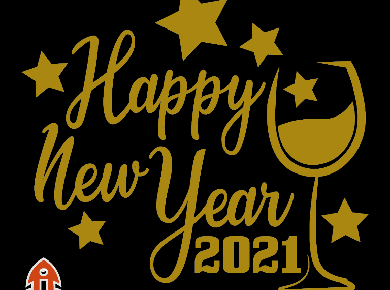 Happy New Year 2021 vector