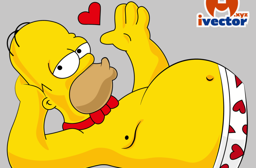 Homero Sexi en calzoncillos vector