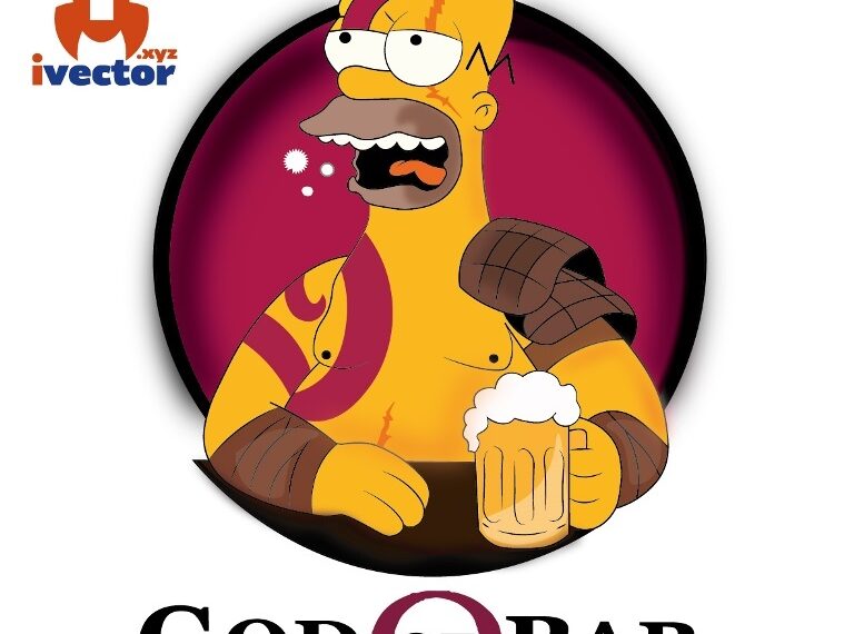Homero Kratos God of War The Simpson Vector