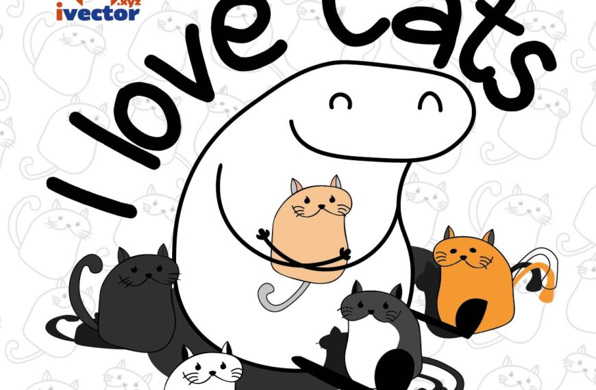I LOVE CATS CROCK VECTOR GATOS EPS PDF