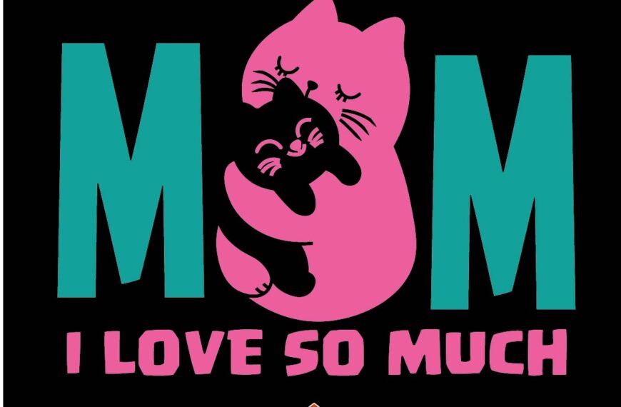 MOM I love so much Cat, Vector Eps PDF