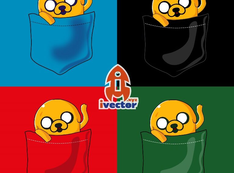 Jake Hora de Aventura Bolsa Vector Editable